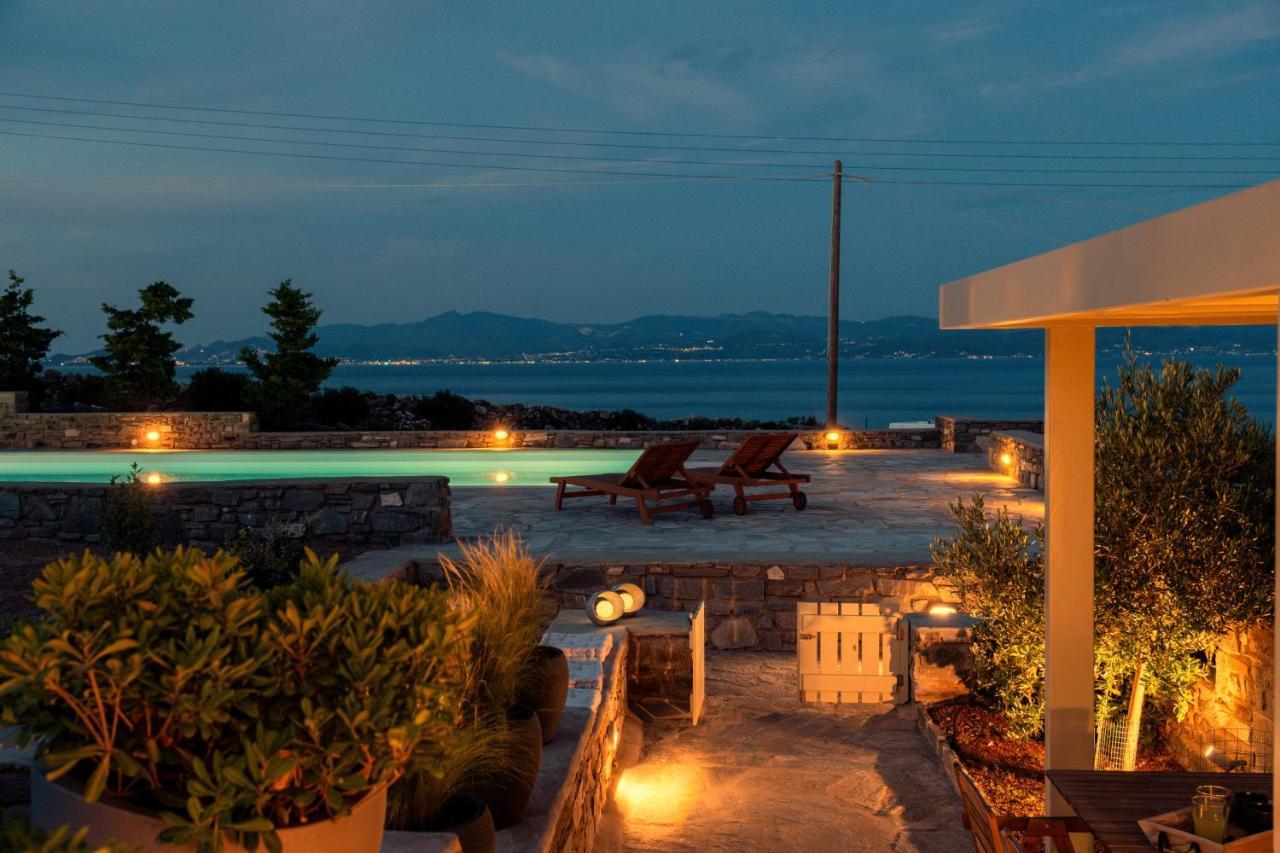 Kallirroe Deluxe Villa With Sea View And Pool Chrisi Akti  Ngoại thất bức ảnh
